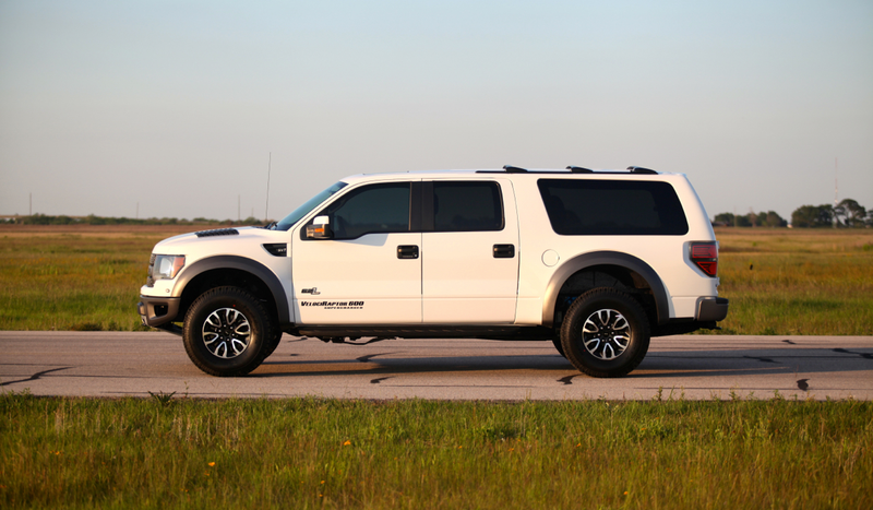 Illustration for article titled Hennessey's Velociraptor SUV Is The Truck For An Offroad Family Madman